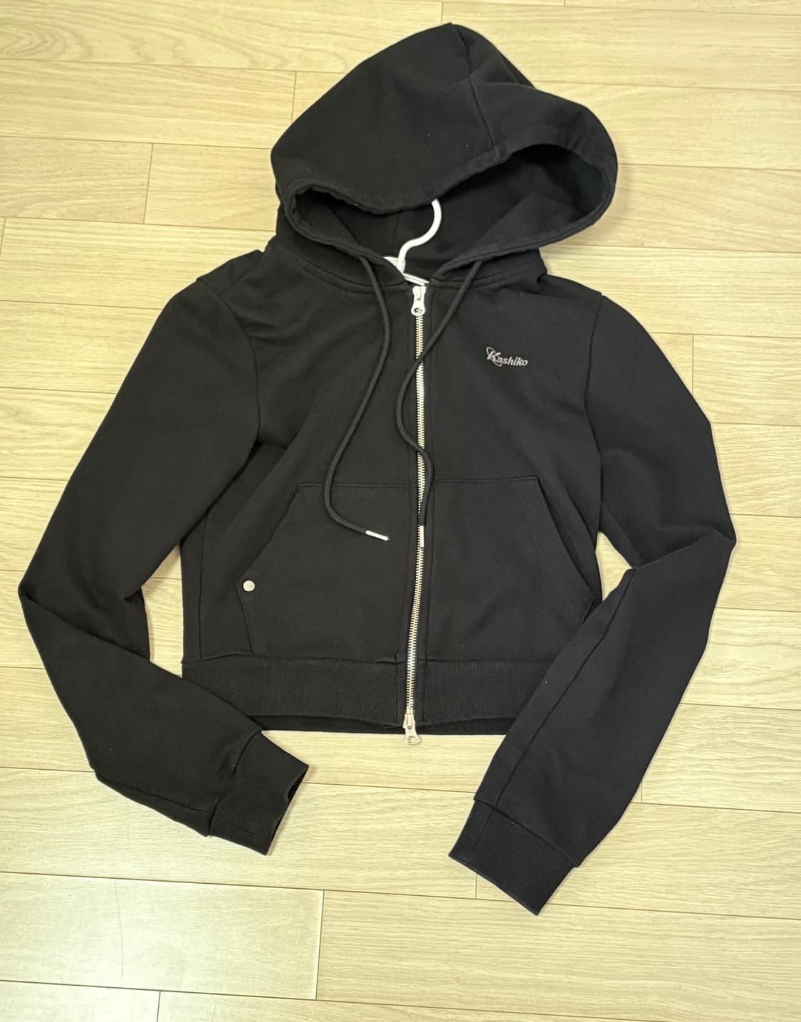 카시코 얀트라 슬림 후드집업 블랙 m 상품이미지3