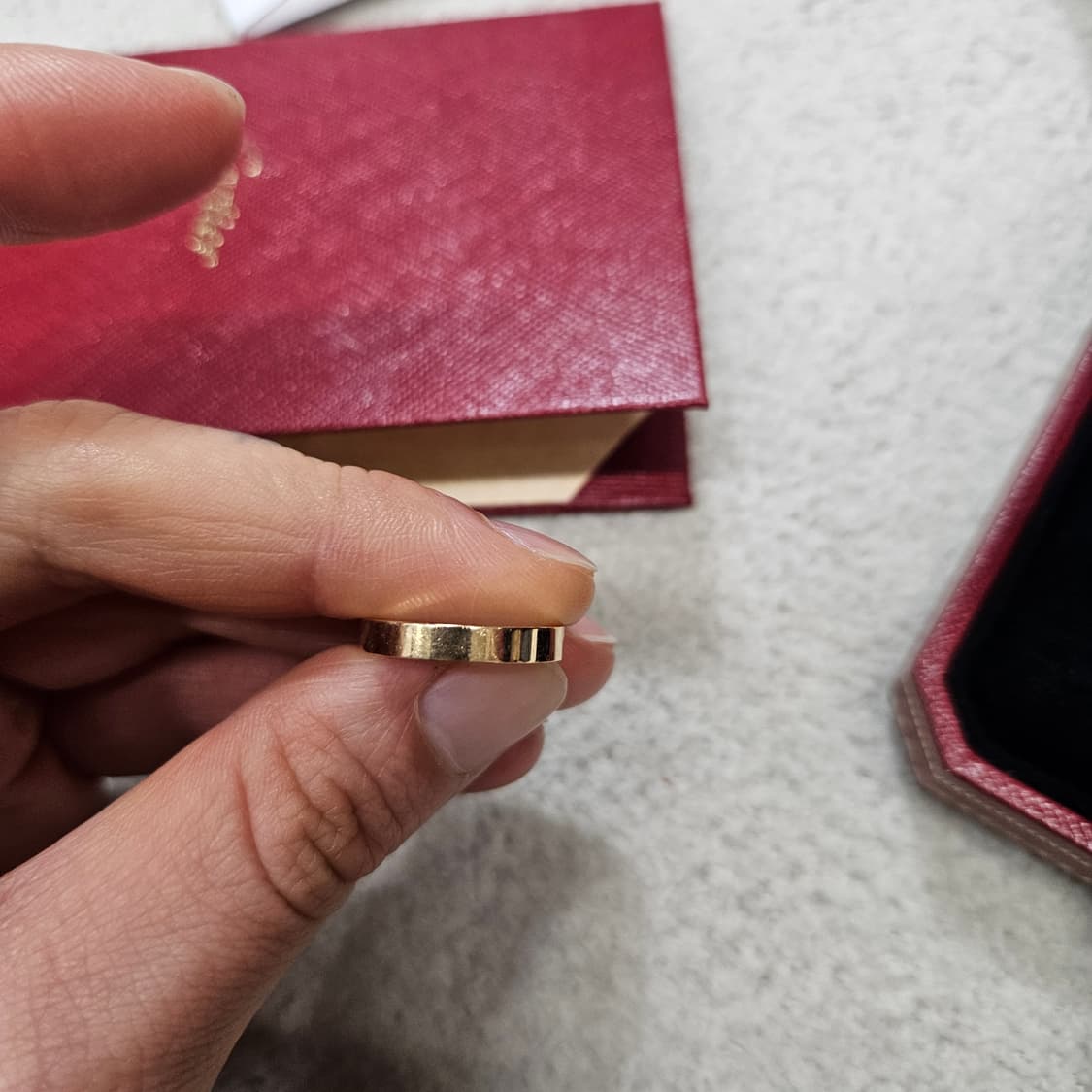 까르띠에 c드링 핑크 골드 18k 49호 3mm 상품이미지2