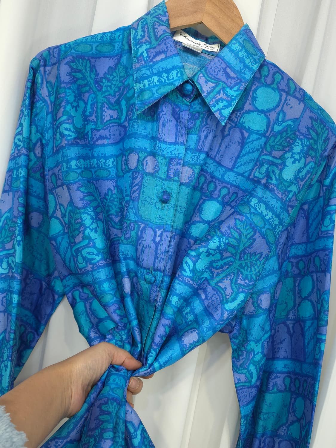 태국실크 100% 블라우스 상품이미지4