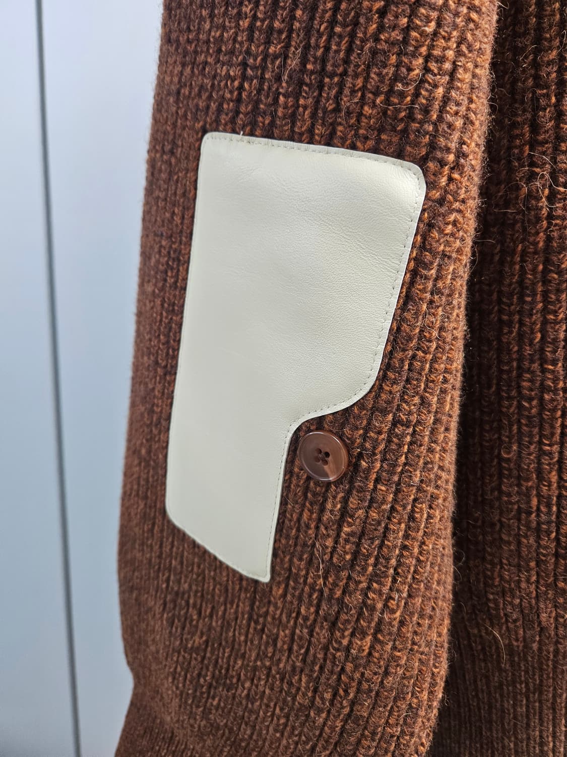 이얼즈어고 로버울 가디건 브라운 두꺼운 버전 L사이즈 상품이미지5