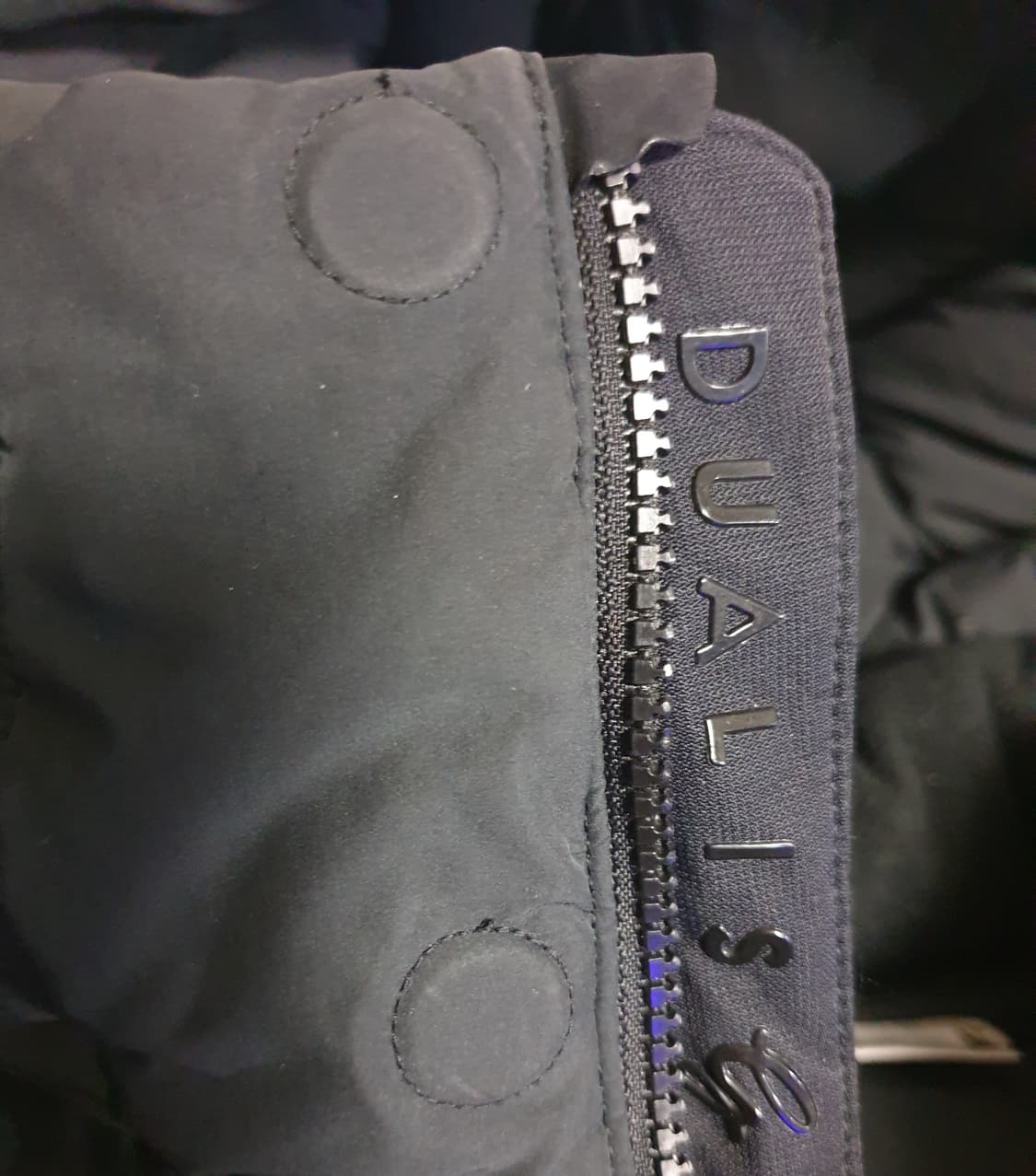 데상트골프 듀얼리스모션 구스다운 롱패딩 블랙그레이 (S) 상품이미지4