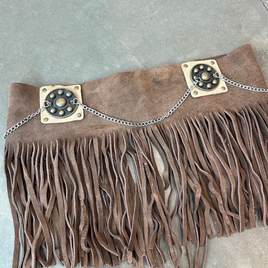 브라운 웨스턴 프린지 벨 상품이미지4