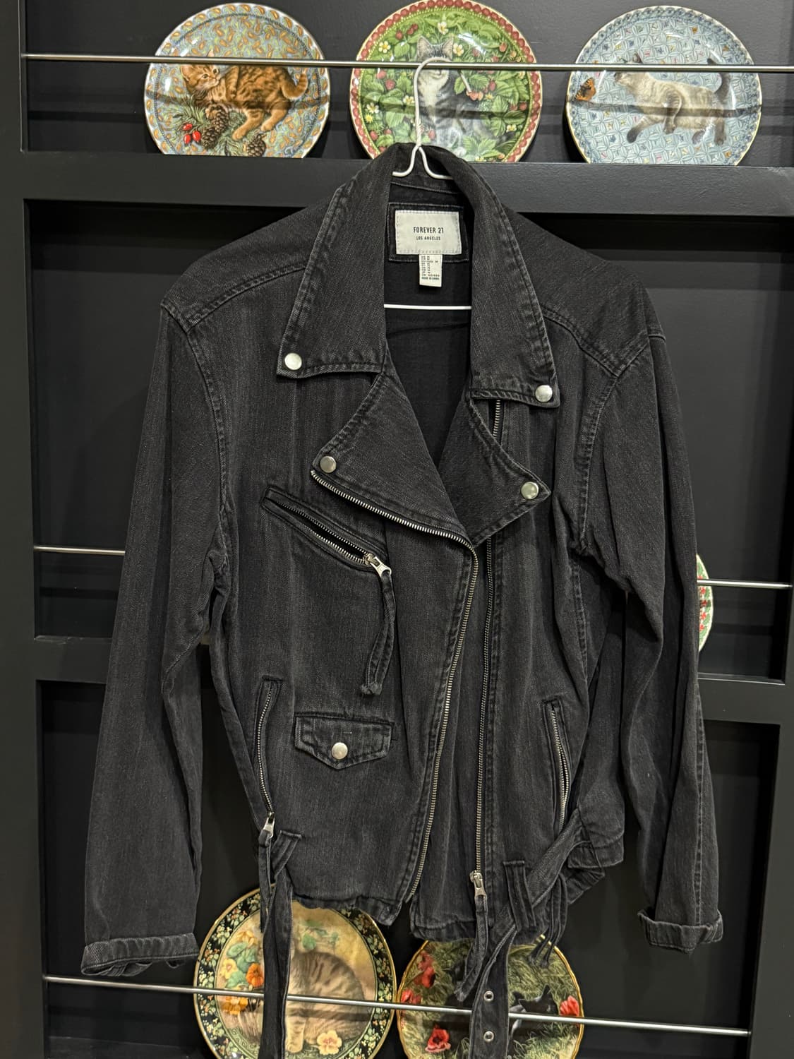 Forever21 흑청 라이더자켓 상품이미지1