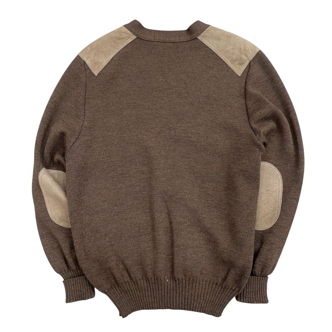 버버리 브라운 가죽 배색 가디건 상품이미지2