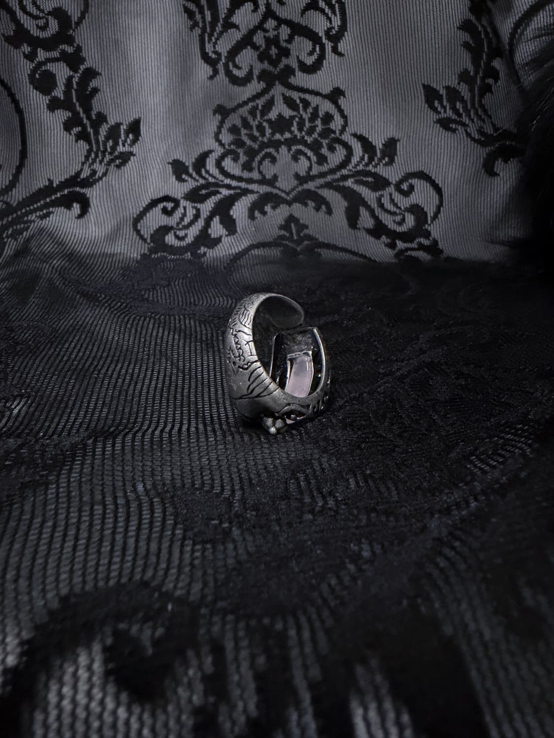 [VINTAGE] ༺ RING 005 동양풍 오리엔탈 핑크 원석 오픈링 상품이미지7