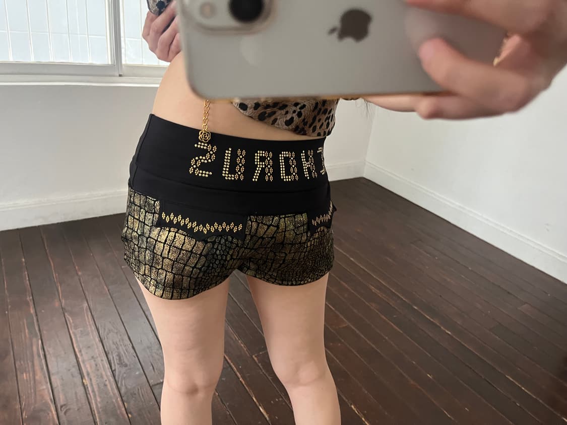 골드 밴딩 숏 팬츠 상품이미지1