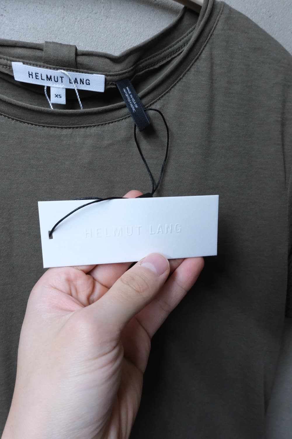 Helmut lang 로우컷 반팔 티셔츠 xs 상품이미지3