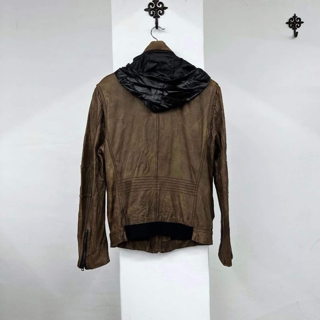 Solid homme multi pocket leather jacket 상품이미지2