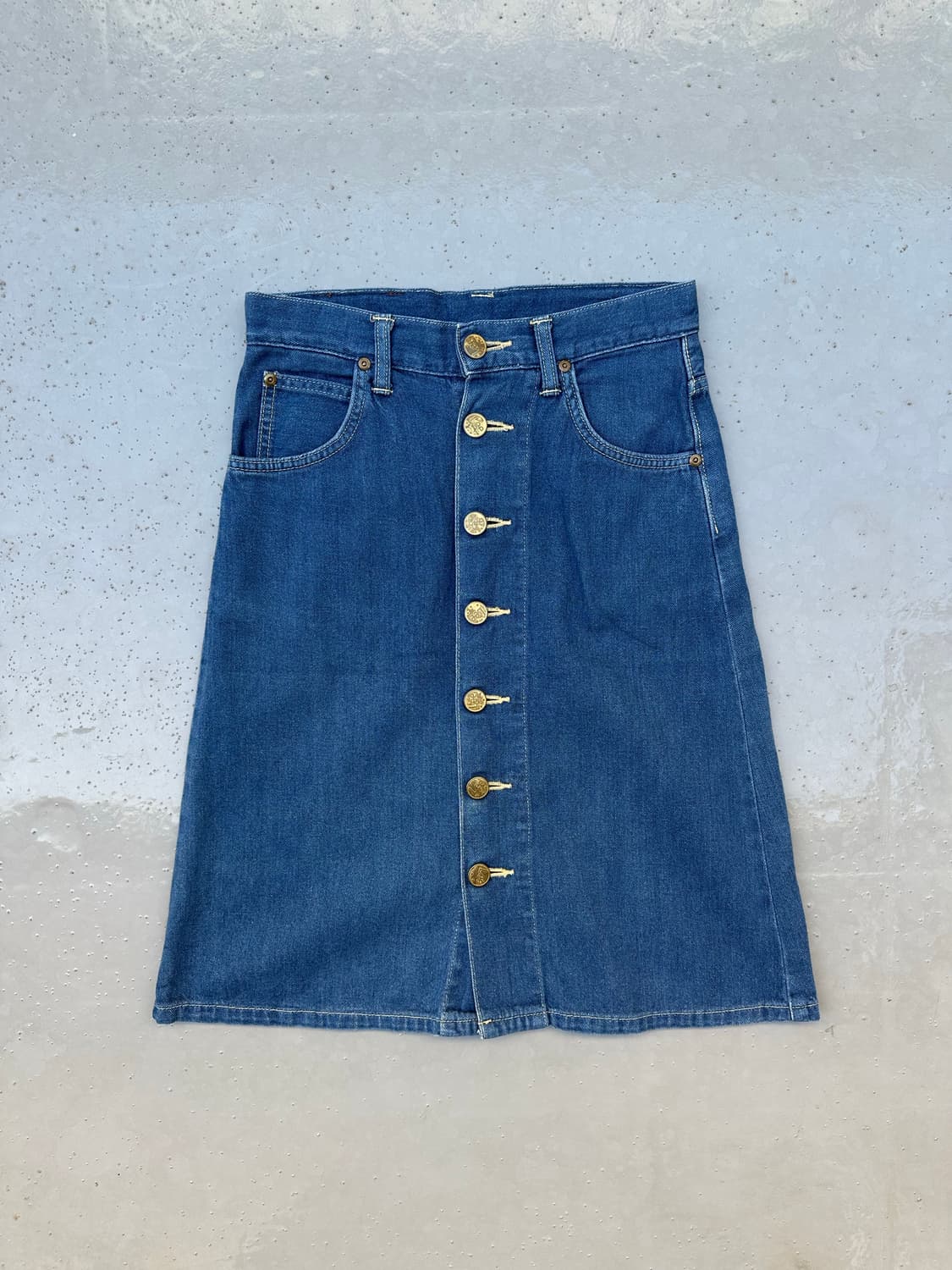 [리] •Lee X Lowrys Farm Denim Skirt 상품이미지1