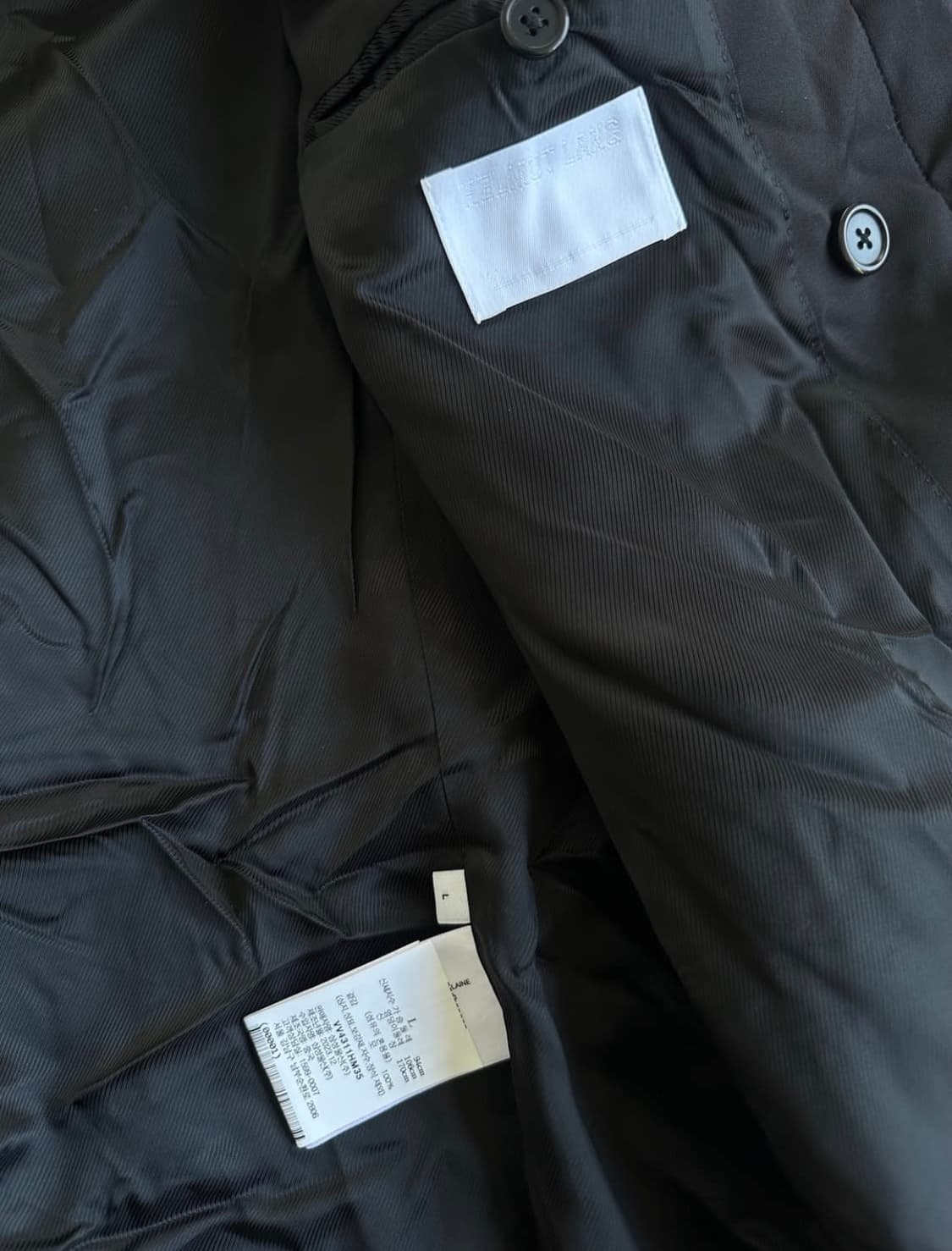 헬무트랭 오버핏 사선 블랙 블레이저 자켓 상품이미지7