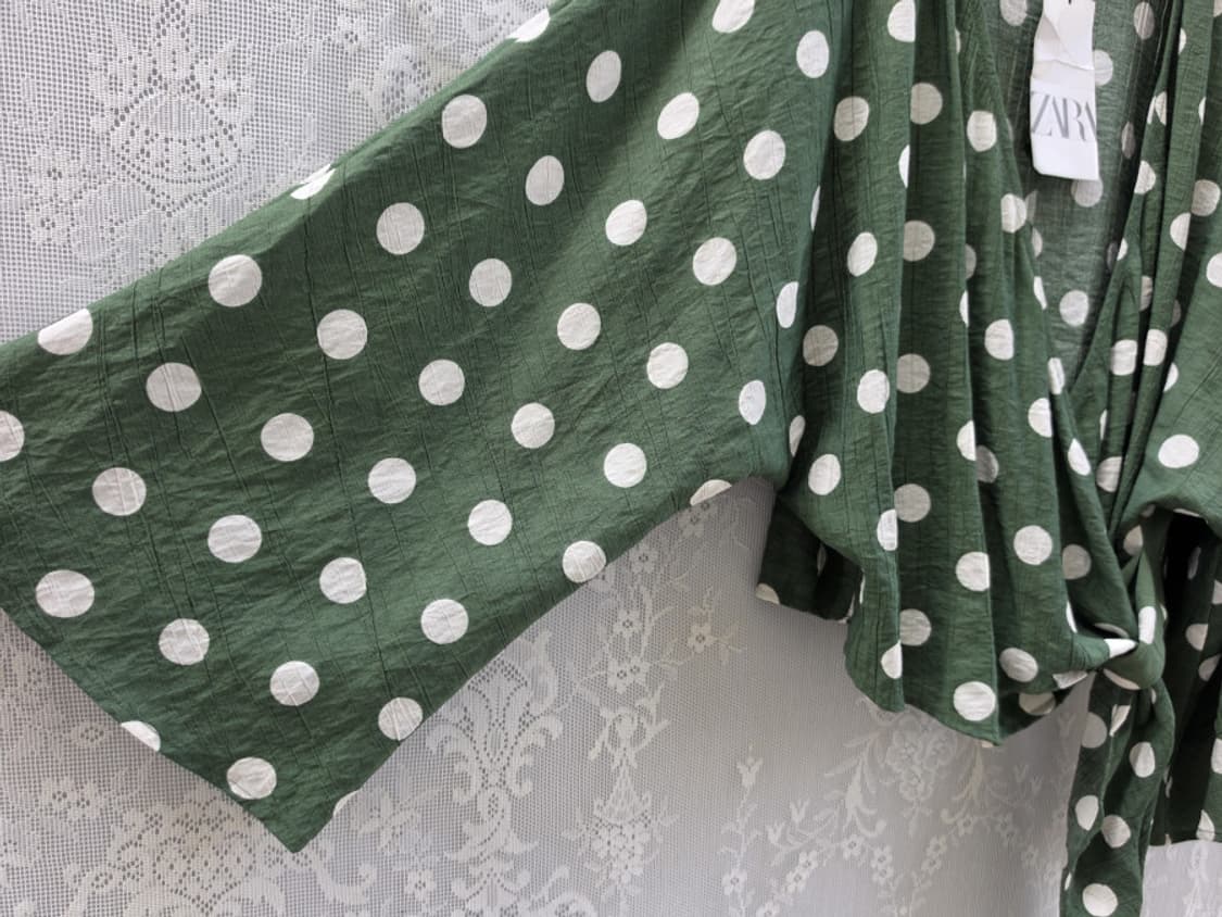 자라 도트 가디건 미사용품 상품이미지3