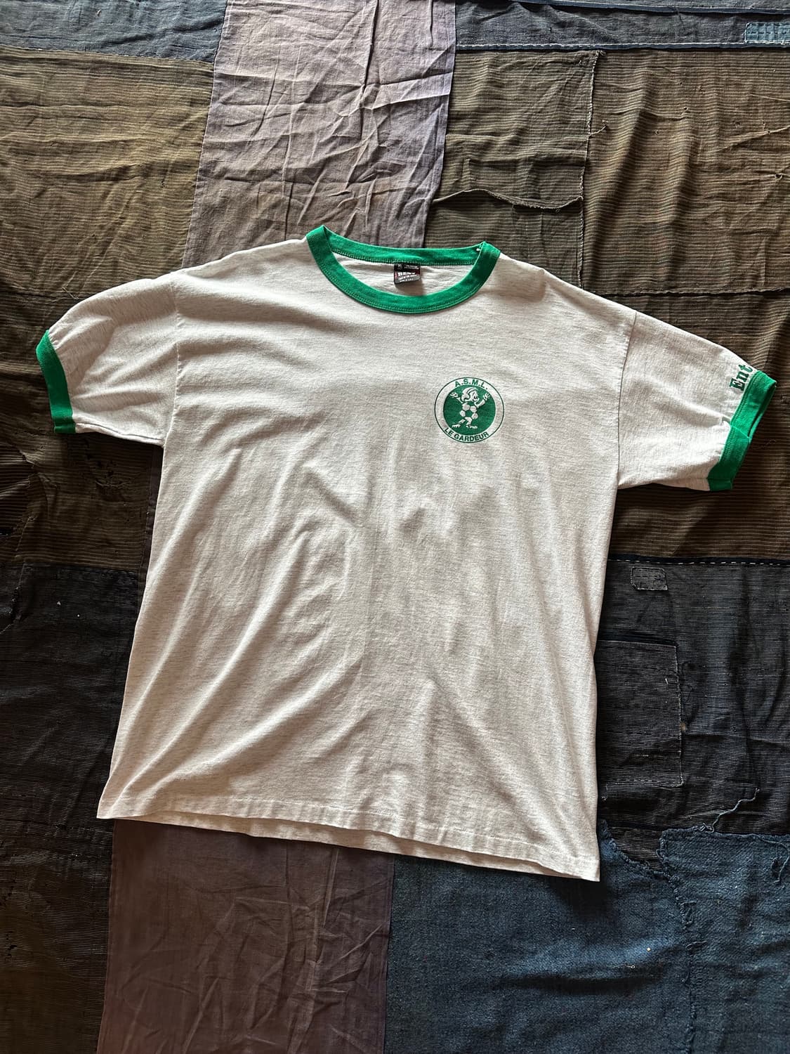 90s USA Fruit of the loom Ringer T Shirt 상품이미지3