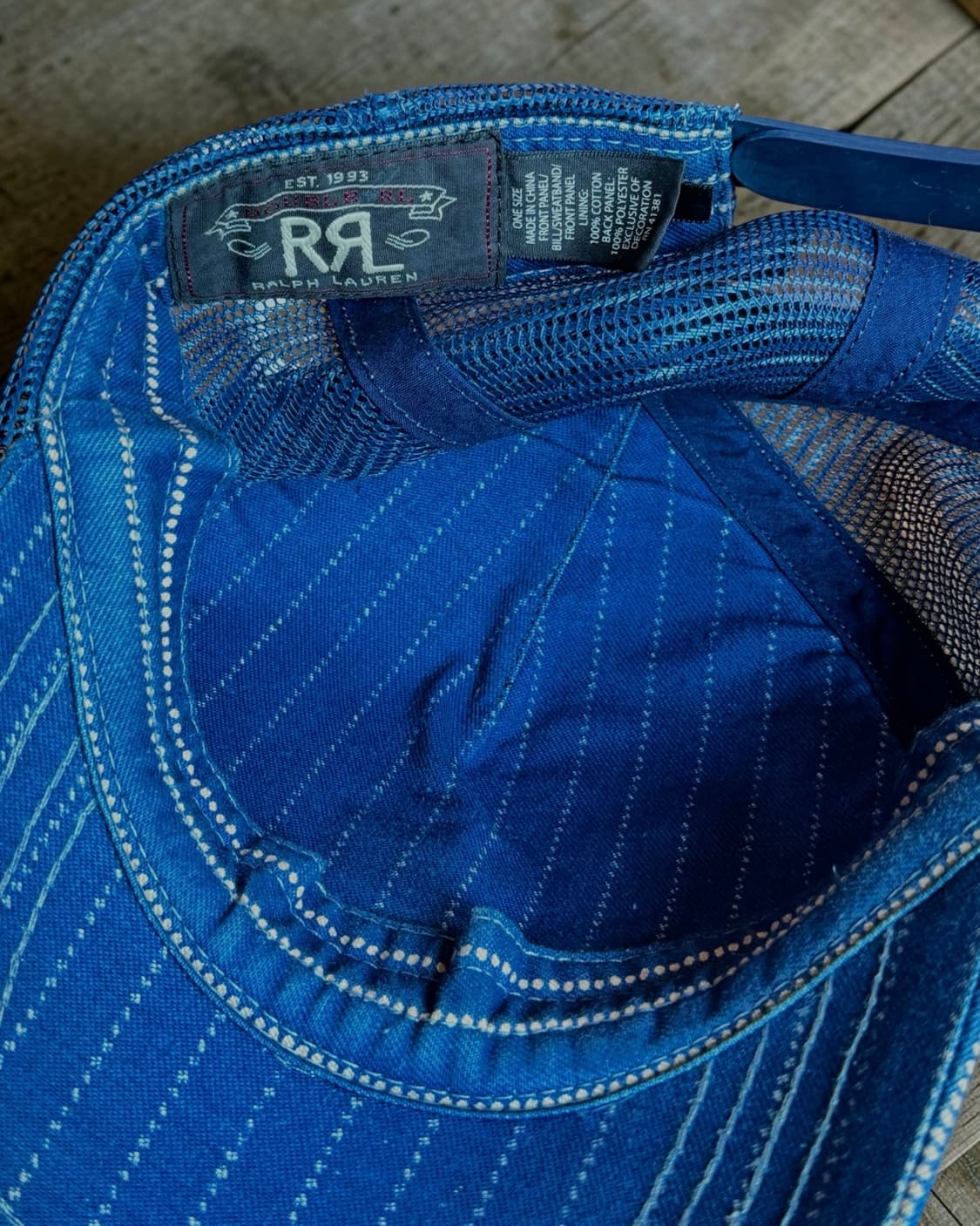 RRL 더블알엘 인디고 와바시 메쉬 트러커 캡 모자 상품이미지6