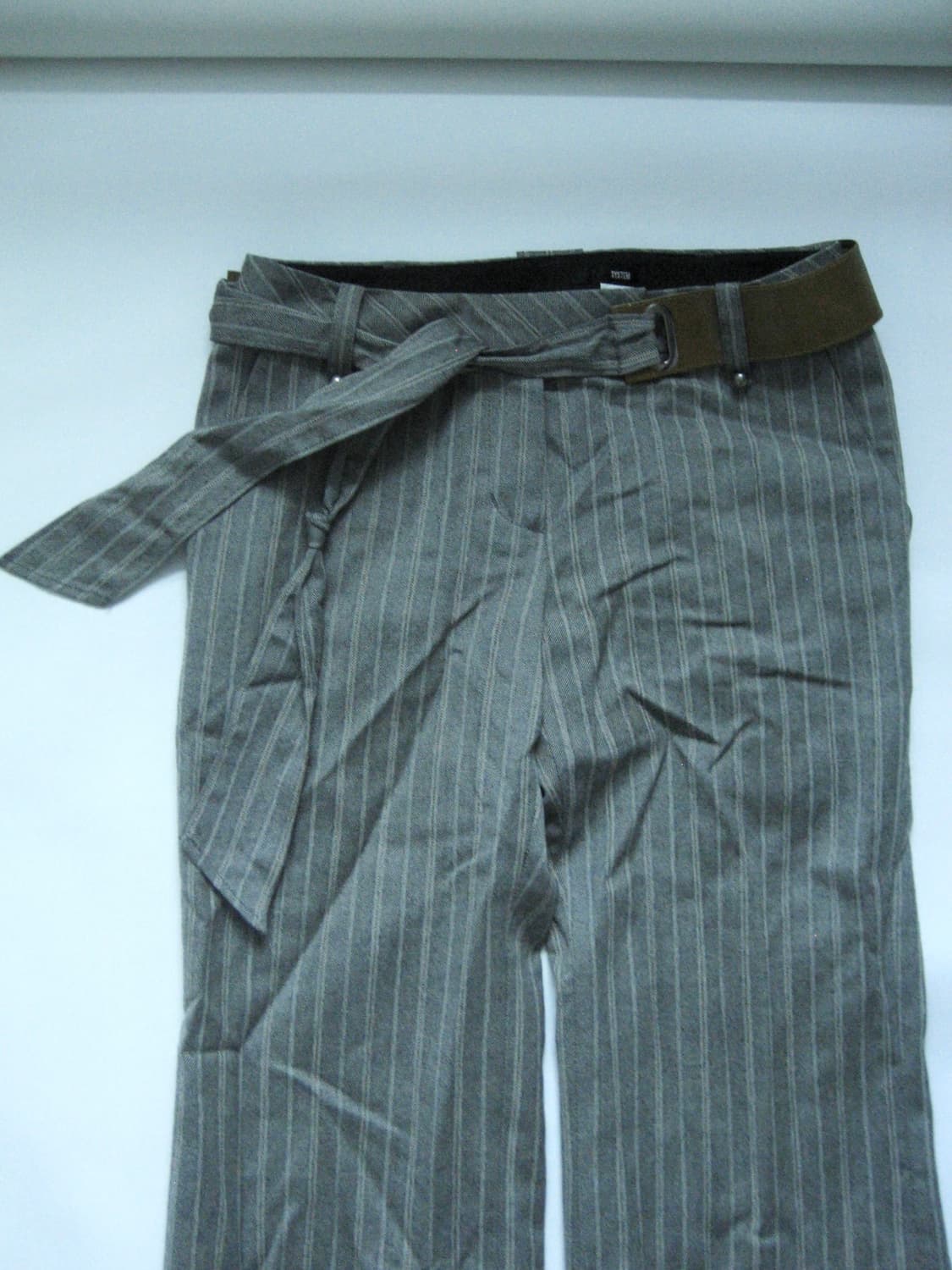 [SYSTEM] Stripe Belted Trousers 상품이미지3