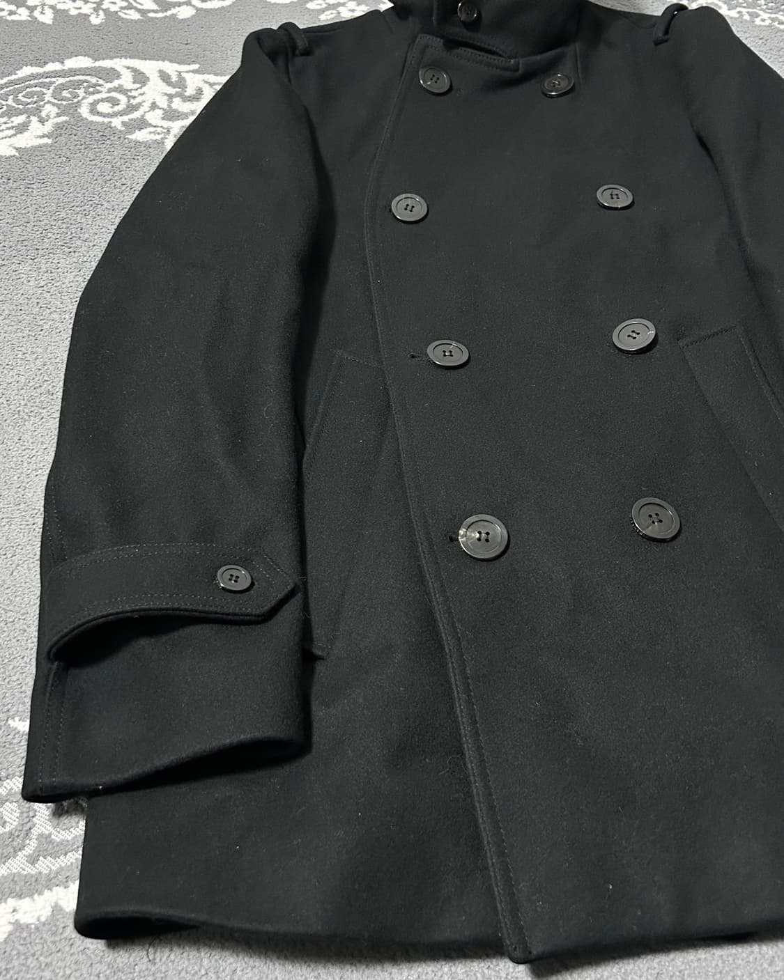 우영미 나폴레옹 하이넥 울 캐시미어 코트 상품이미지6