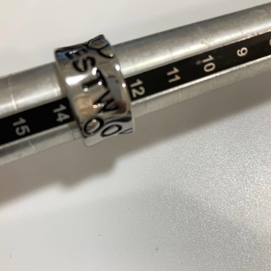 비비안웨스트우드 아카이브 레터링 orb 각인링 반지 상품이미지7