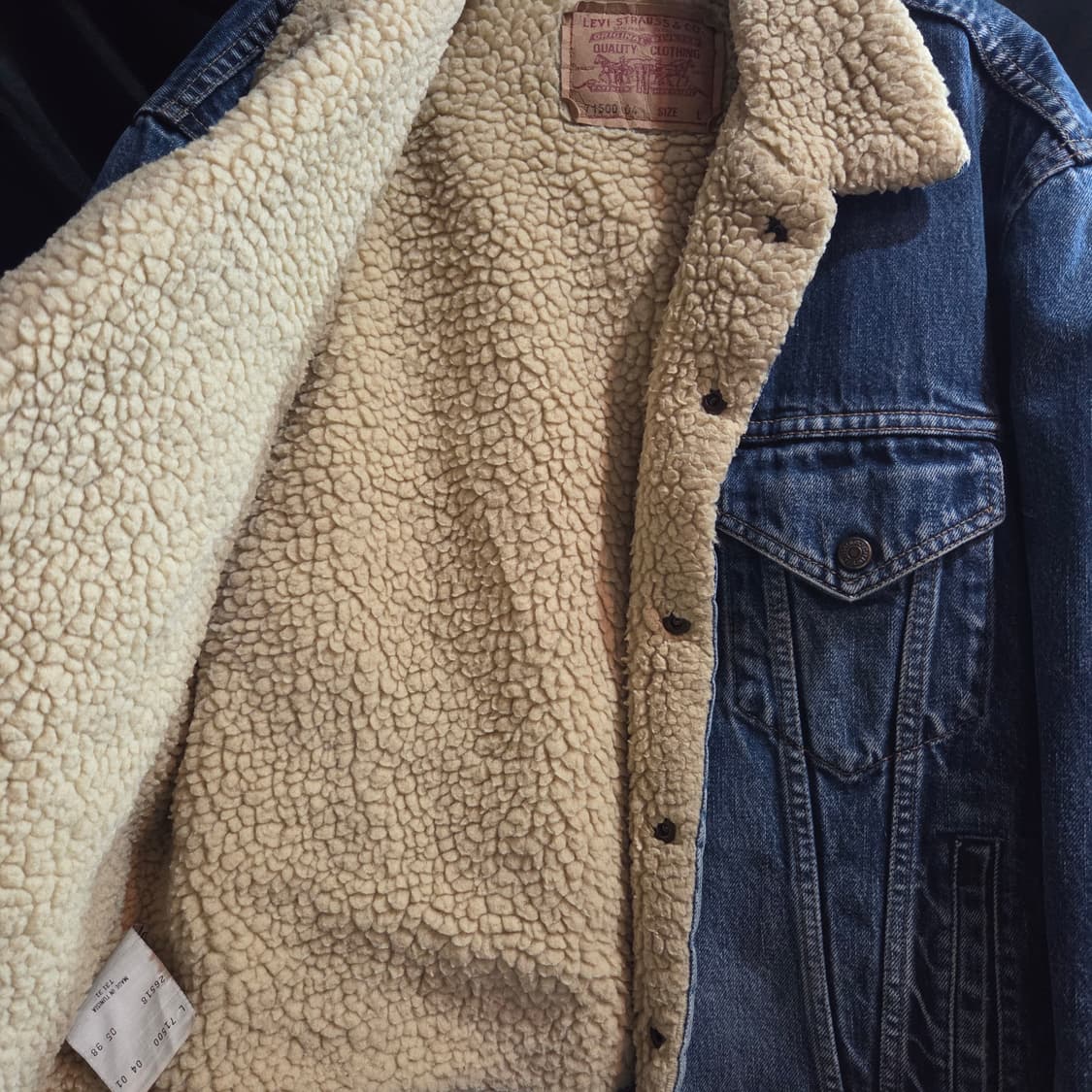 90's 리바이스 쉐르파 데님 자켓 71500 상품이미지6