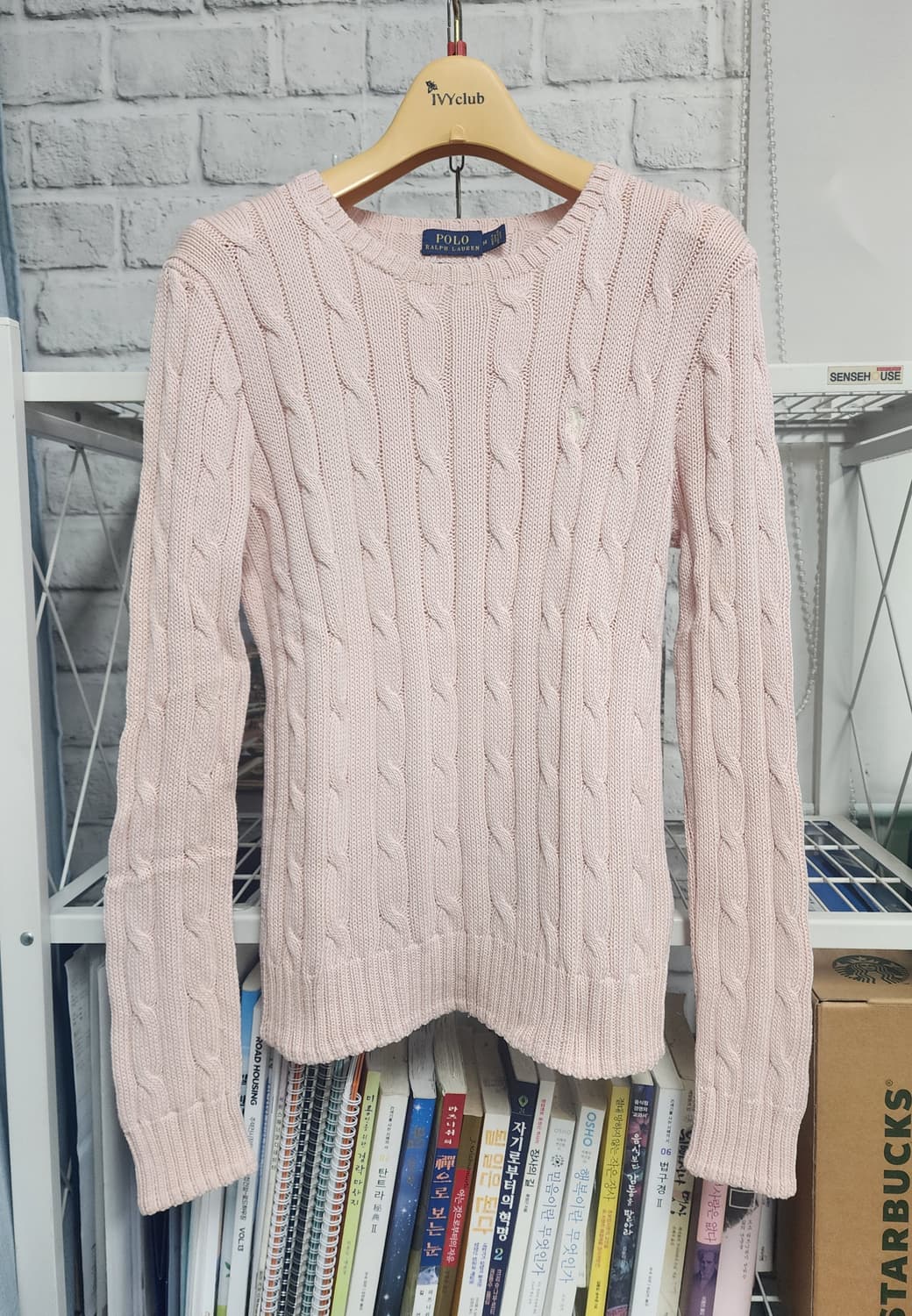 폴로랄프로렌 여성니트 M 피마코튼 꽈베기 케이블니트  WM12 상품이미지1