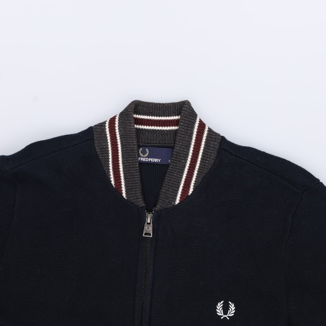 S 프레드 페리 니트 블루종 0407H1 상품이미지3