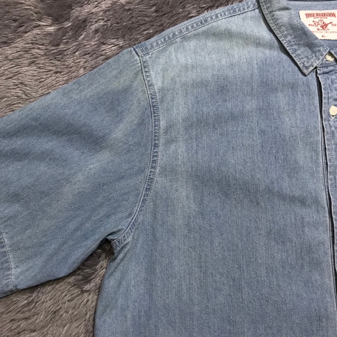 [[여성 XL, 25SS] 트루릴리전 데님 반팔 셔츠@225 상품이미지6