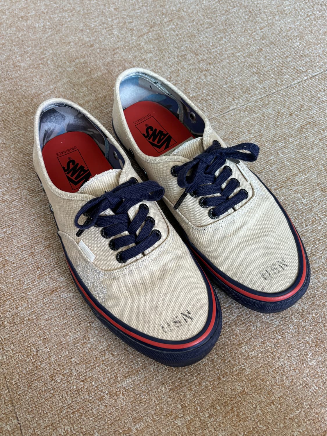 (285) 반스 볼트 x 나이젤카본 OG 어센틱 LX 원 화이트 네이비 상품이미지3