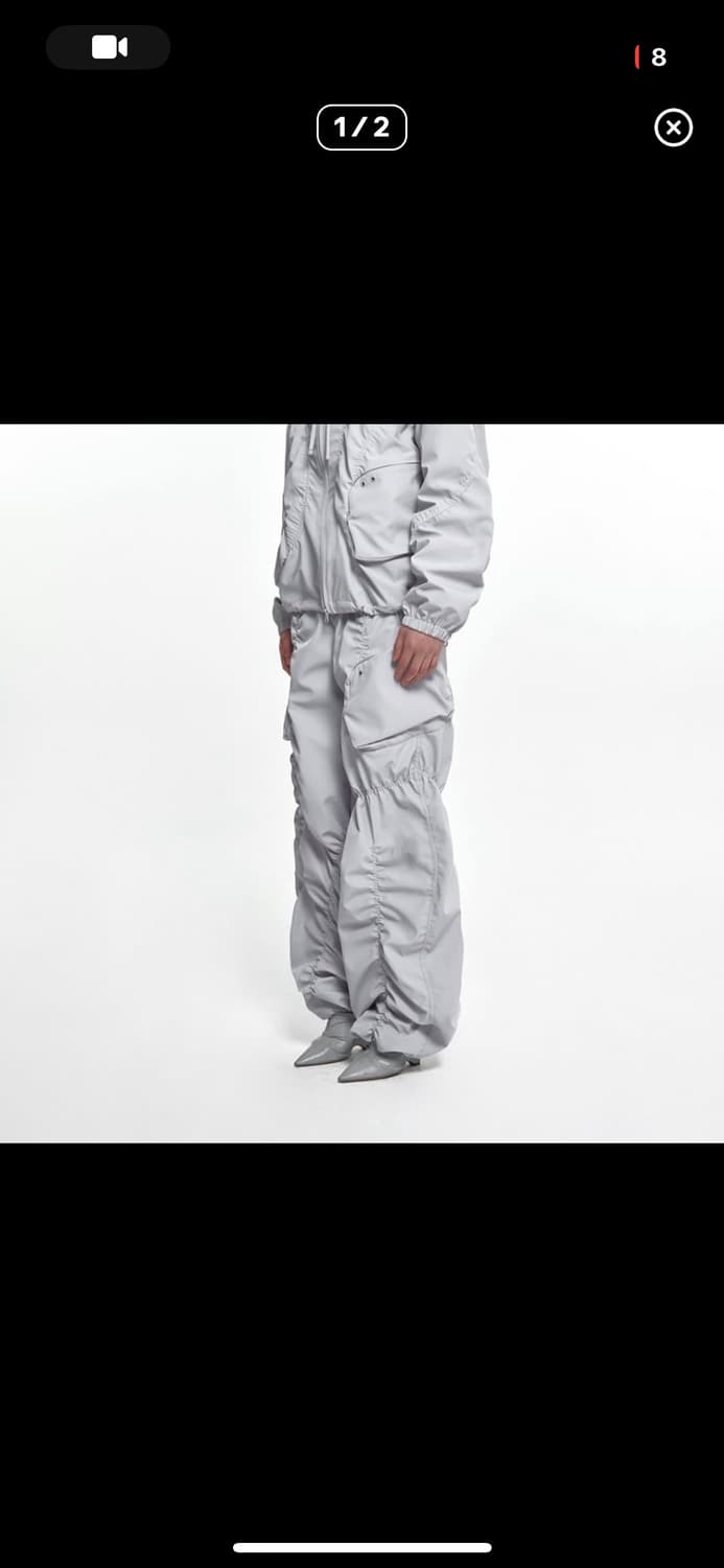 나체 SMOCKING CONVEX PANTS GRAY 1 size 상품이미지2