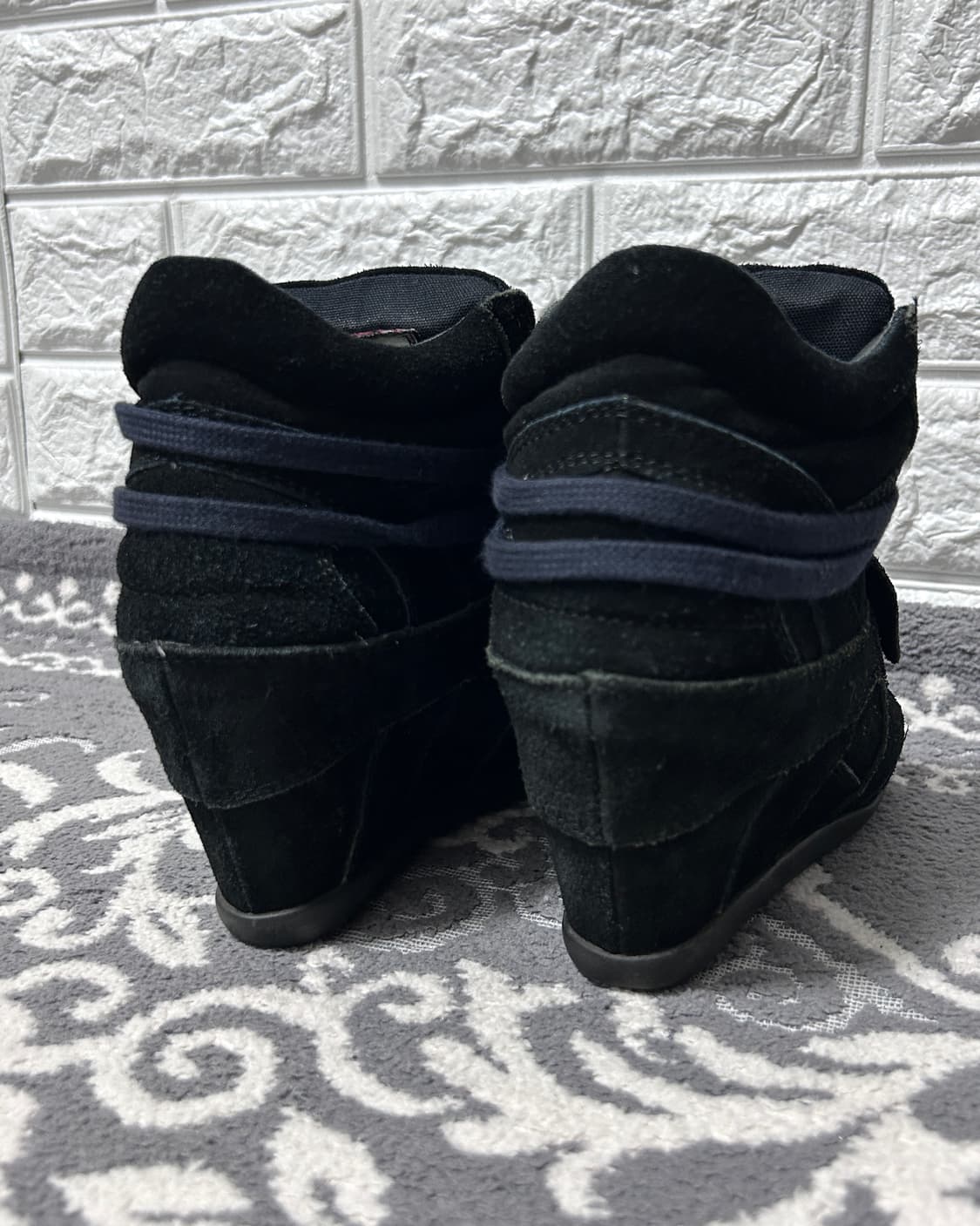 Ash 아쉬 블랙 히든 웨지힐 스니커즈 상품이미지4