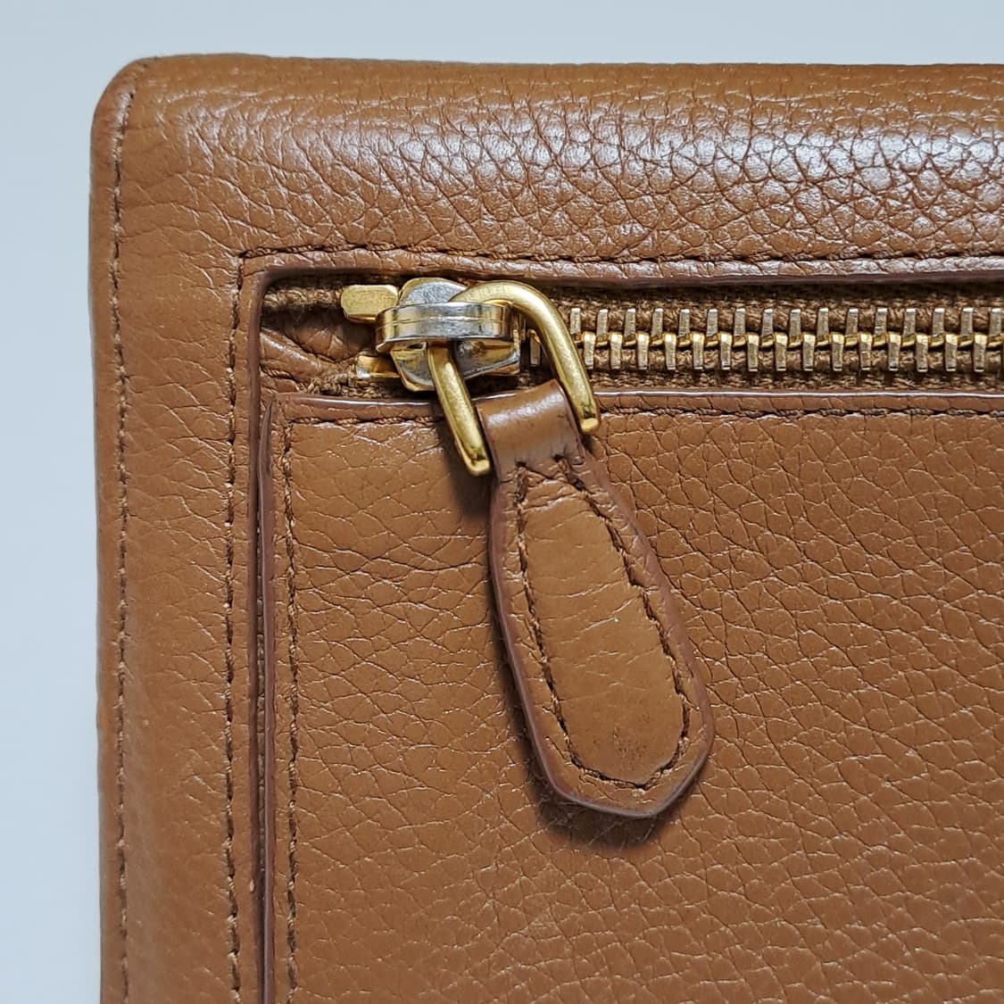 [100%/정품] 프라다 브라운 그레인 레더 장지갑, 프라다장지갑 상품이미지4