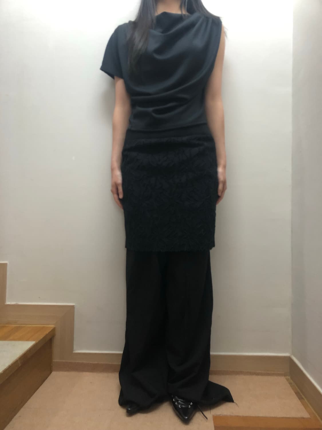 빈티지 블랙 오리엔탈 스커트 상품이미지5
