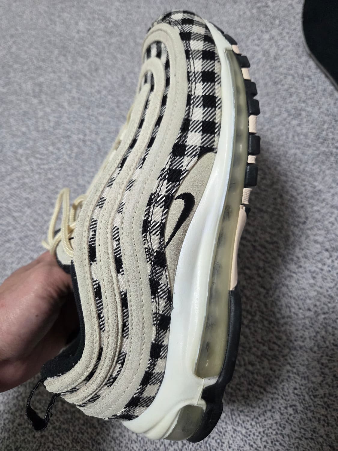 나이키 한정판 맥스97 체크 275사이즈 상품이미지5
