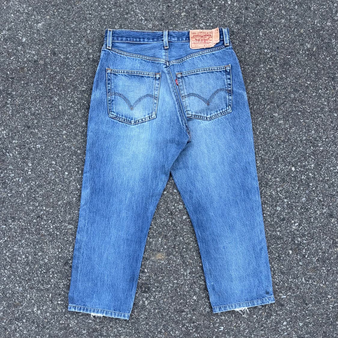 90s 리바이스 501 스트레이트 중청 데님 (32)   상품이미지4