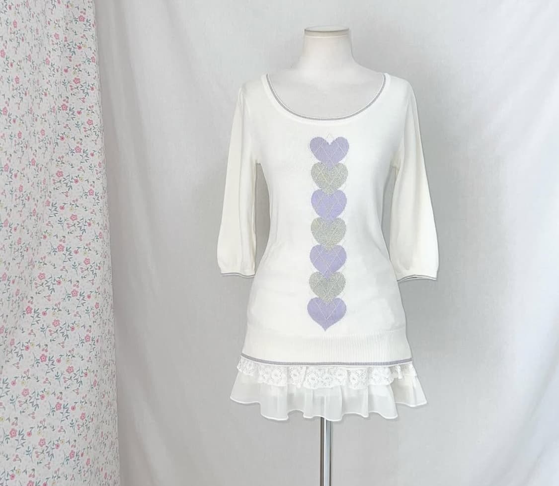 일본 빈티지 긴팔, 가디건 세트 상품이미지5