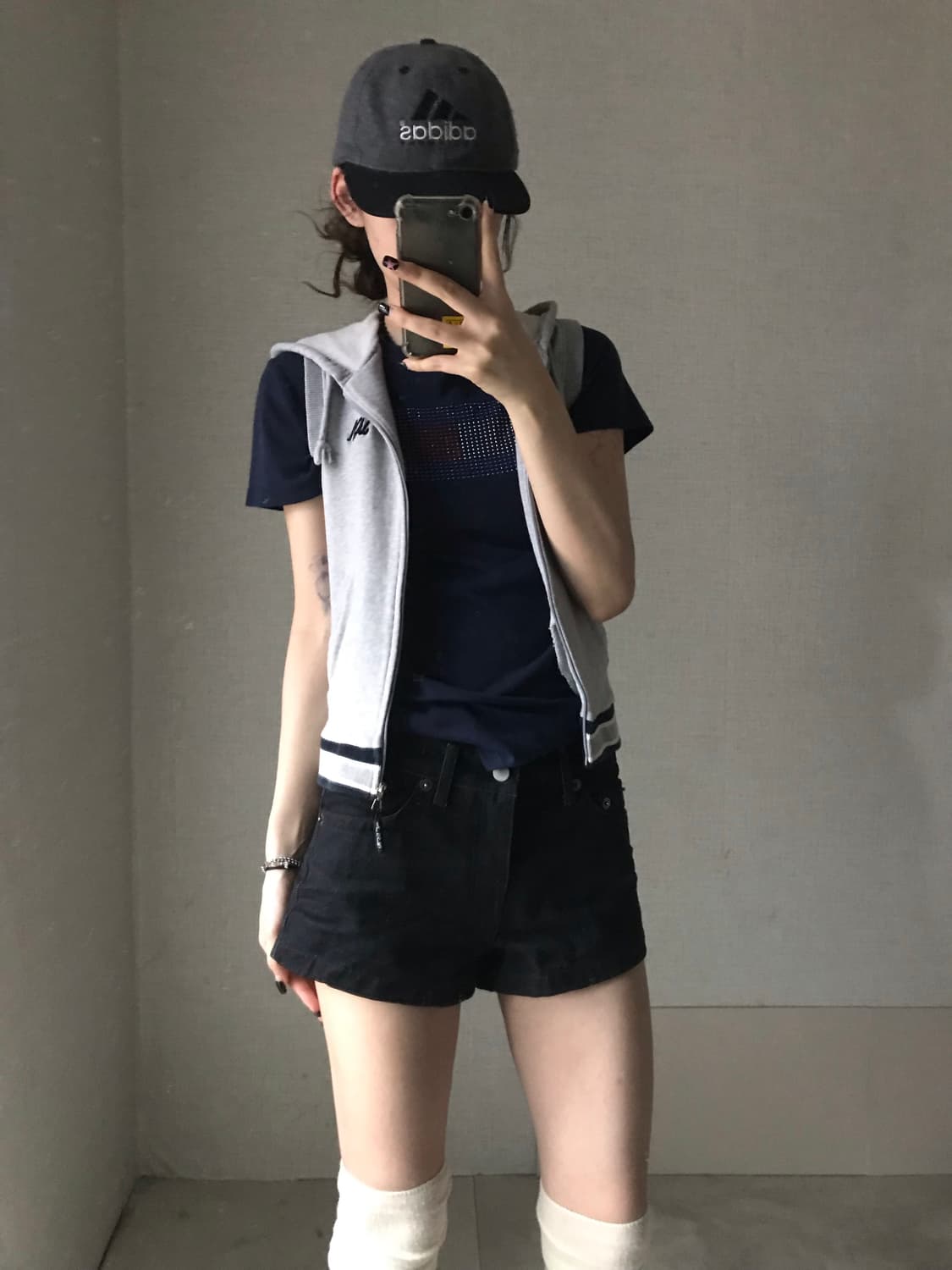 마자플라바 그레이 조끼 집업 상품이미지5