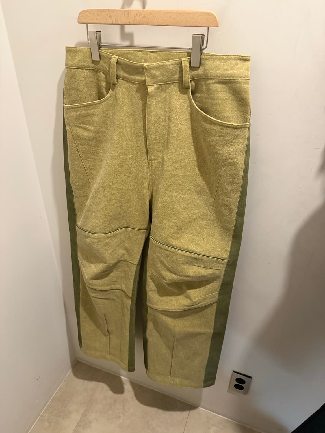 엑슬림 ep.6 04 트라우져 팬츠 레몬그린 XL 상품이미지1