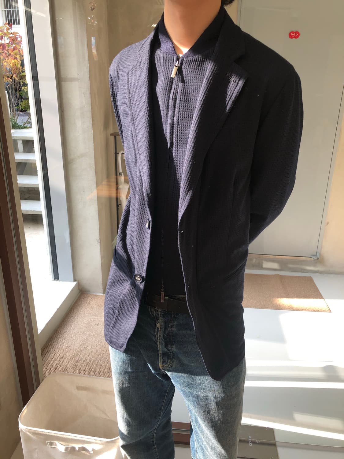 엠포리오 아르마니 레이어드 블레이저 상품이미지2