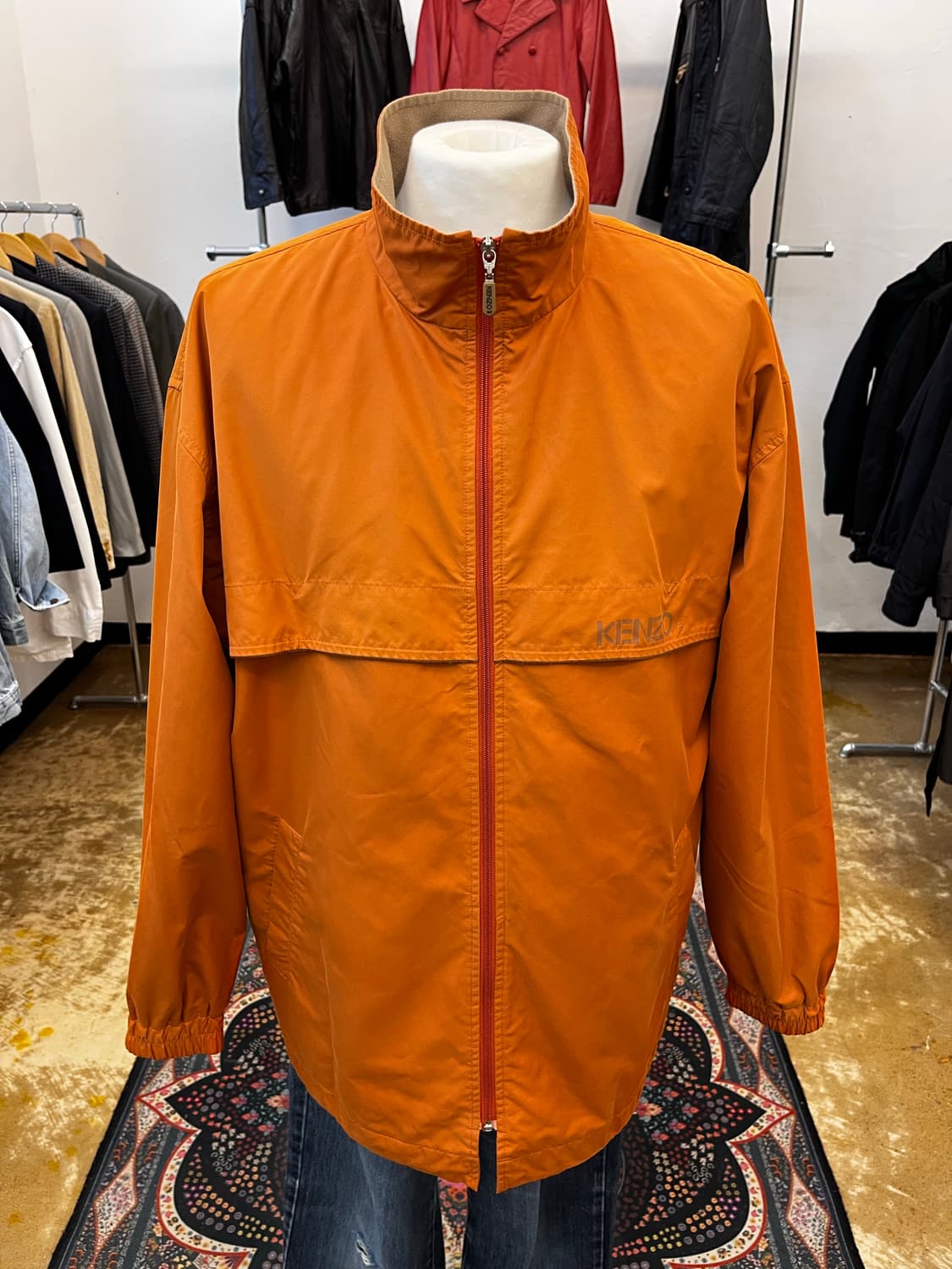 겐조 골프 바람막이 자켓 오렌지 상품이미지2