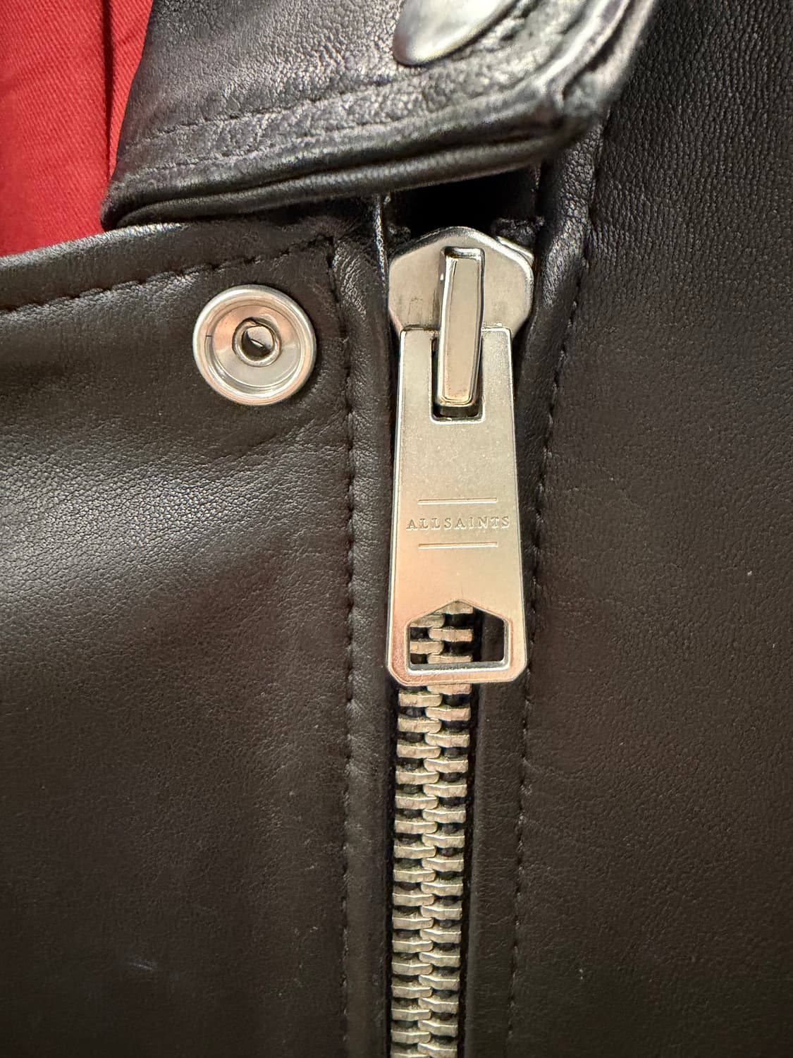 올세인츠 WILLIE BIKER 램스킨 레더자켓 S 상품이미지4