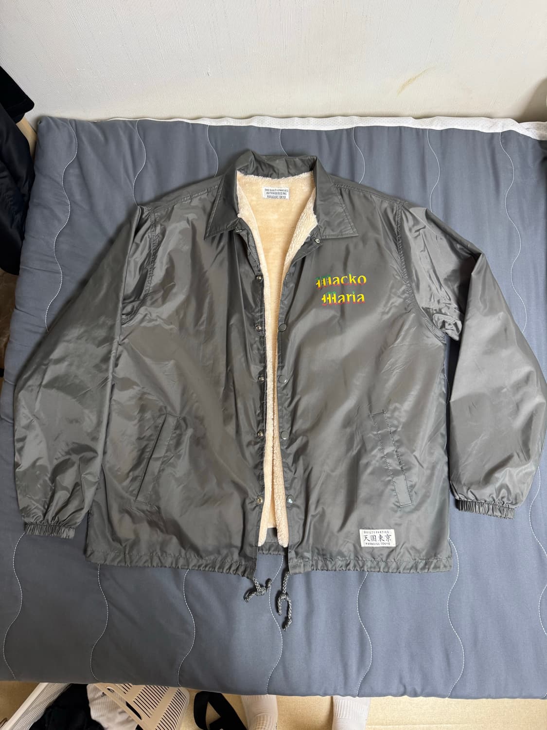 [L] 와코마리아 보아 코치자켓 그레이 상품이미지1