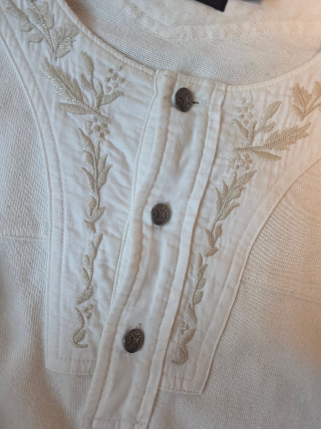 더블알엘 rrl 자수 웨스턴 콘초버튼 헨리넥 XL 상품이미지3