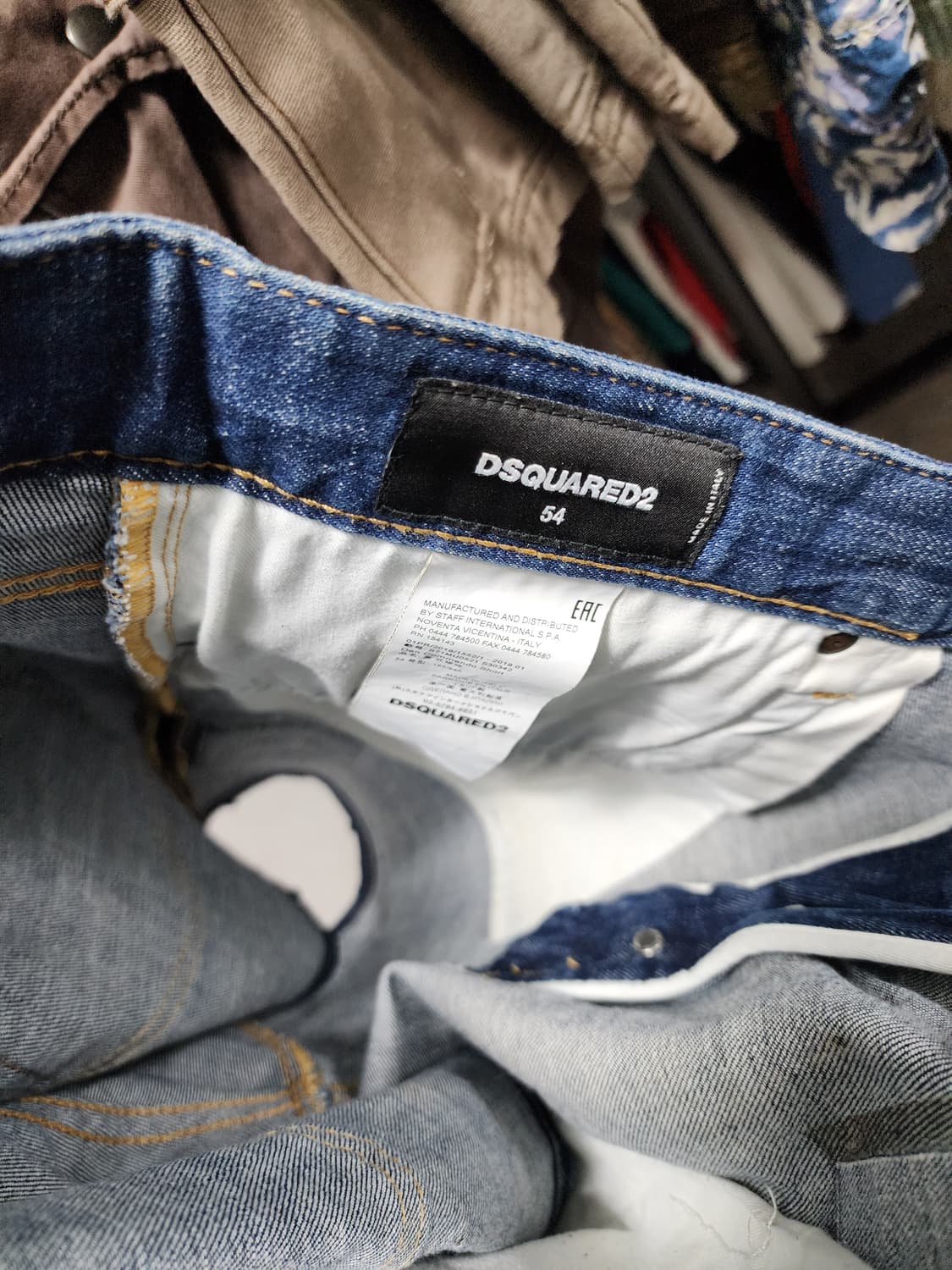 DSQUARED2 데님 반바지 데미지 워싱 상품이미지6