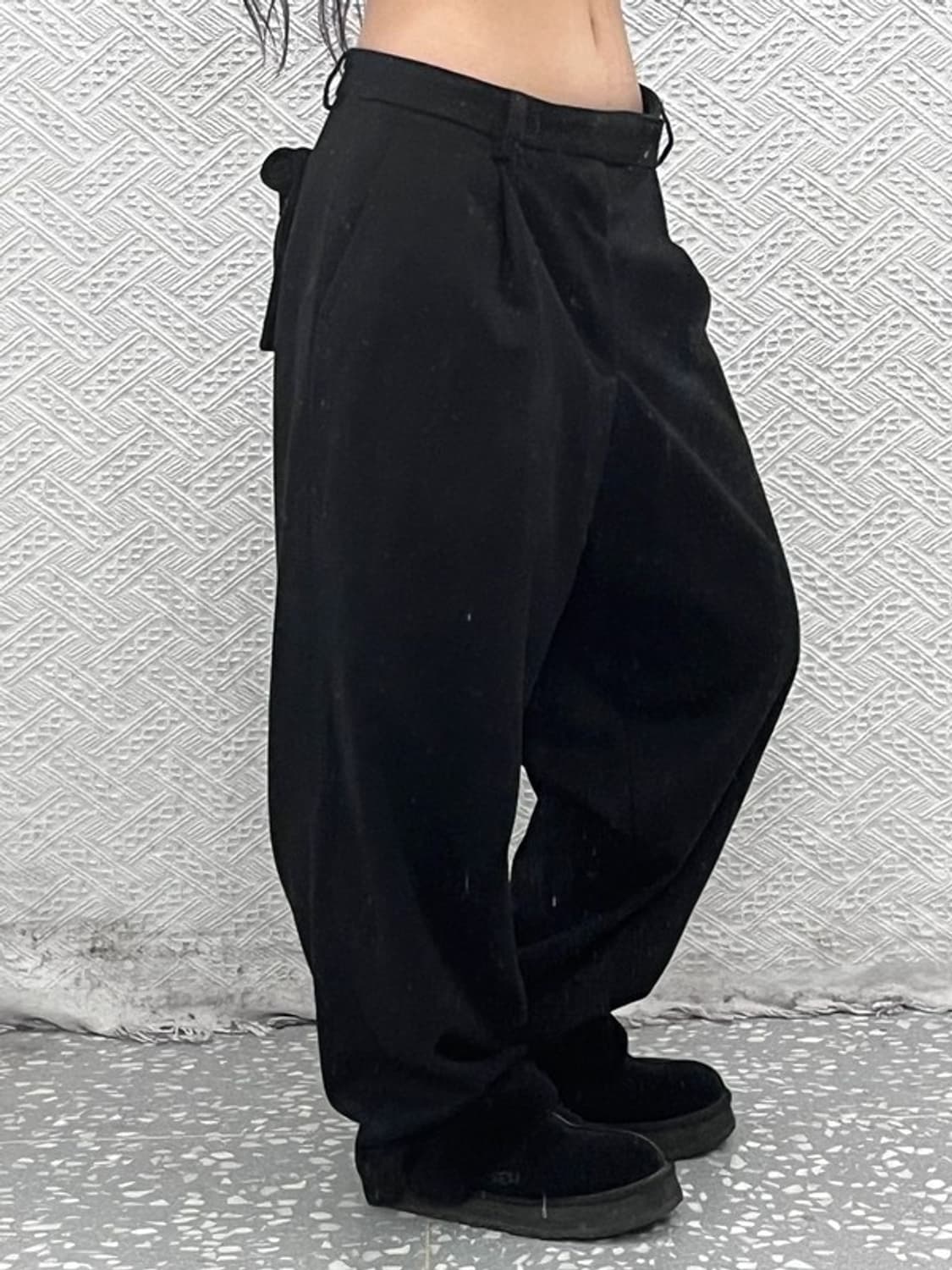 노매뉴얼 핀턱 롤포켓 와이드 슬랙스 팬츠 L C09287 상품이미지2