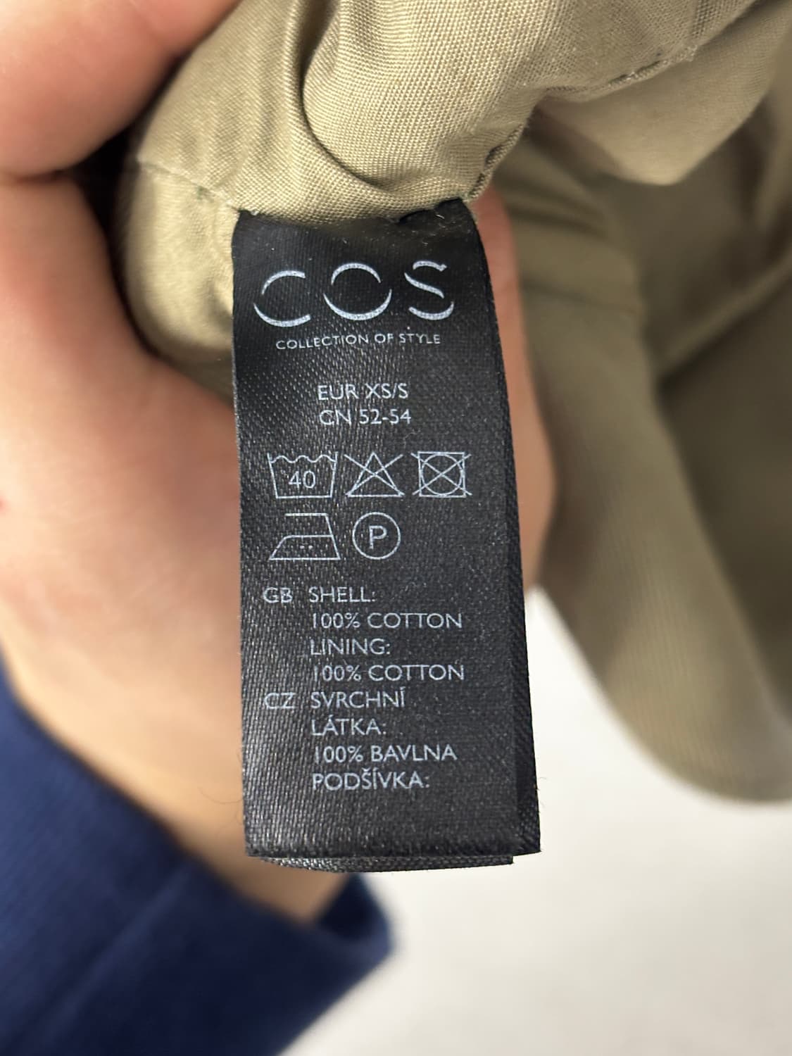 COS 카키색 코튼 캡 모자 상품이미지6