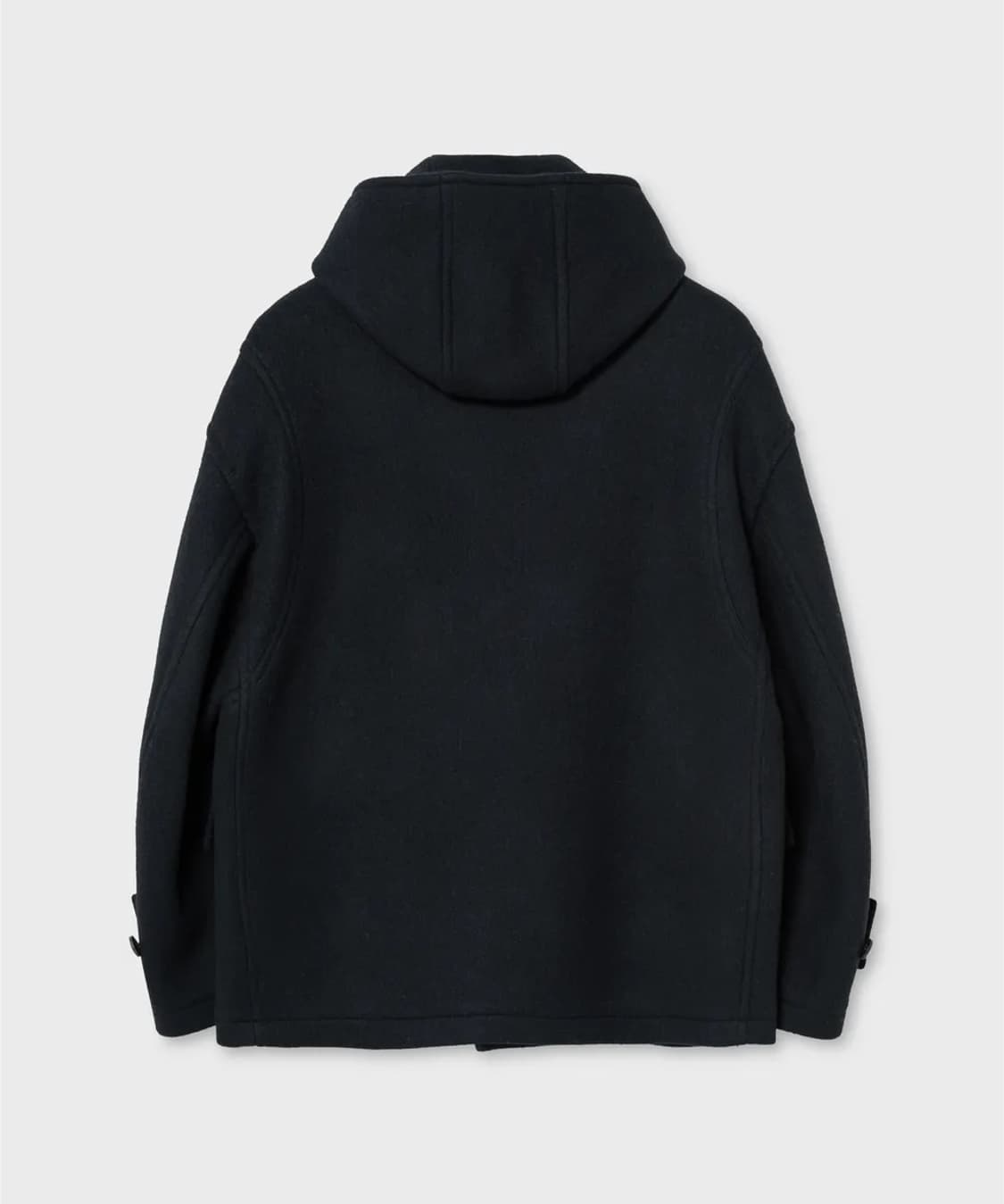 넌블랭크 디테처블 후드 더플 하프 코트 상품이미지2