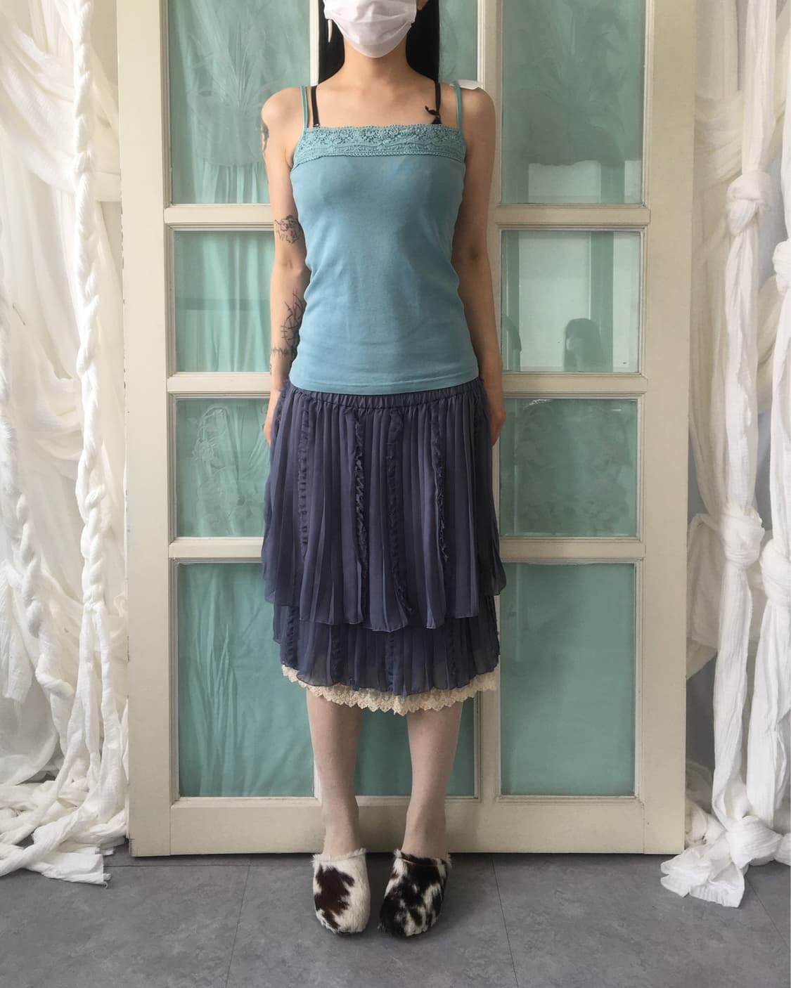 Crochet trimming sleeveless 상품이미지5