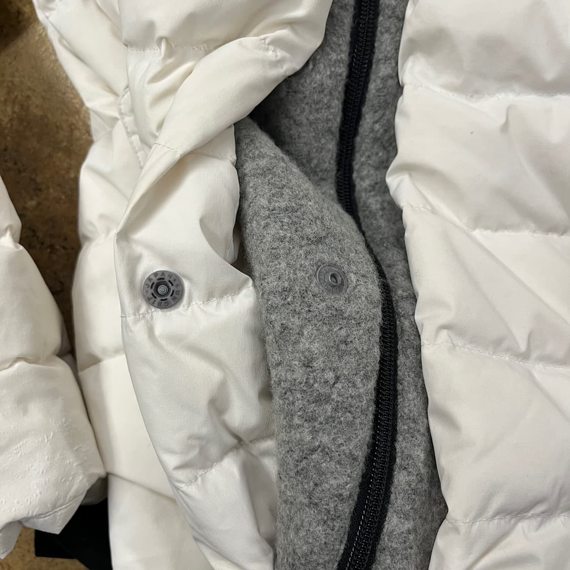 [정품/1] waac 흰색 후드 패딩 점퍼 b10 상품이미지8