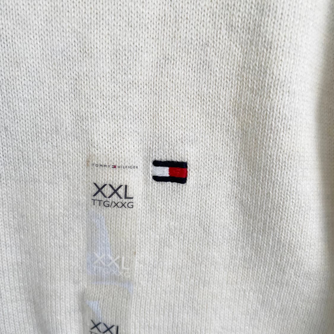 F2 타미힐피거  새상품 하프 집업 스웨터 XXL사이즈 상품이미지4