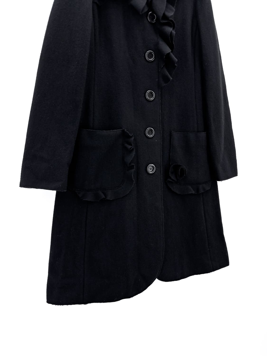 모스키노 06F/W 러플 장식 울 코트 상품이미지7