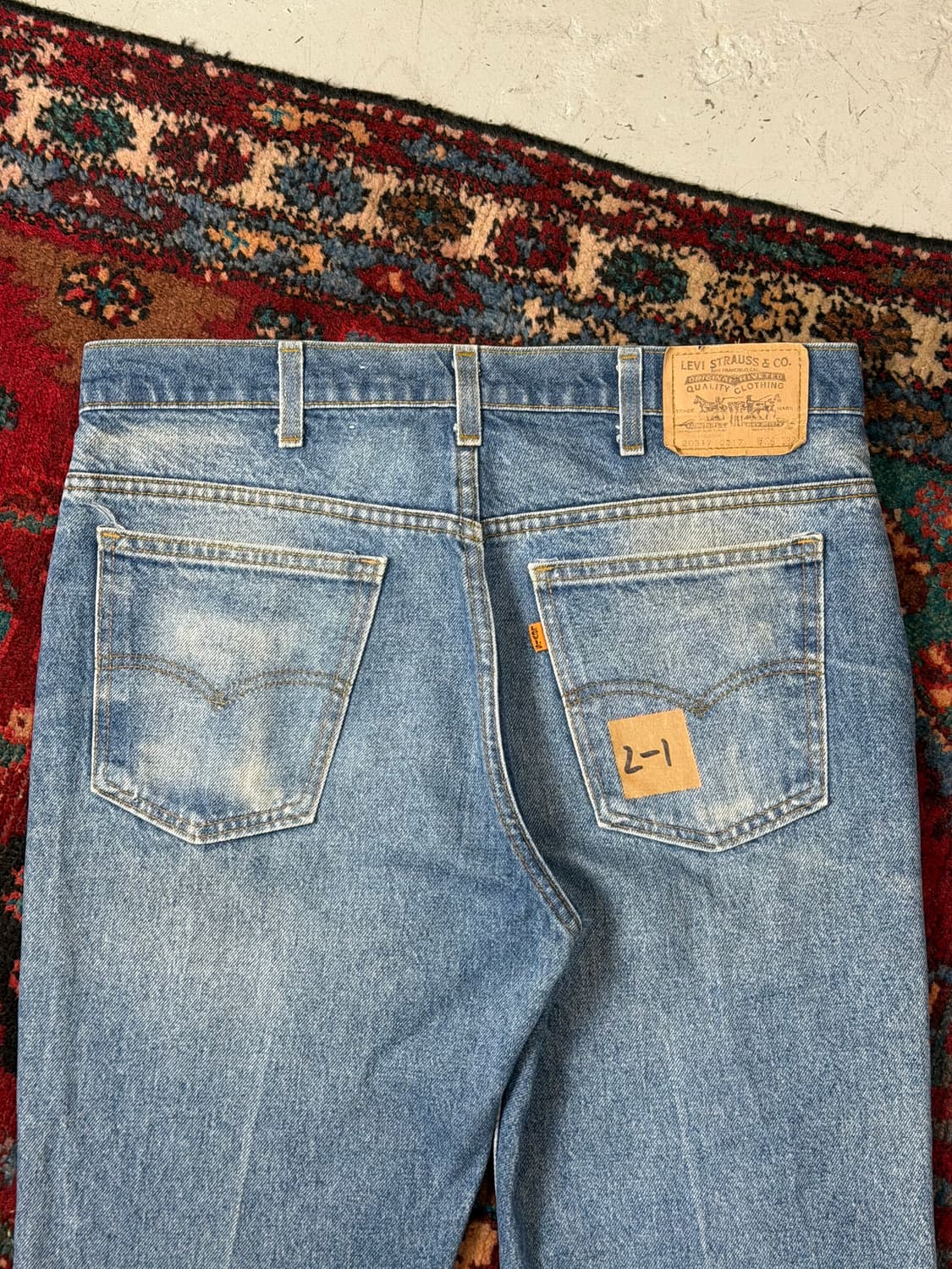 80’s USA 빈티지 리바이스 517 오렌지탭 부츠컷 리바이스 청바지 상품이미지6