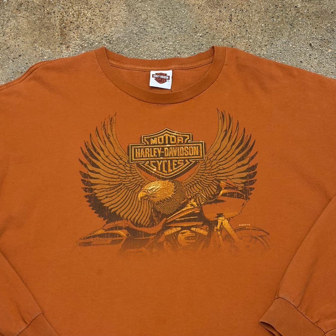 레어 10s 미국 빈티지 할리데이비슨 이글 롱슬리브 긴팔티 상품이미지3