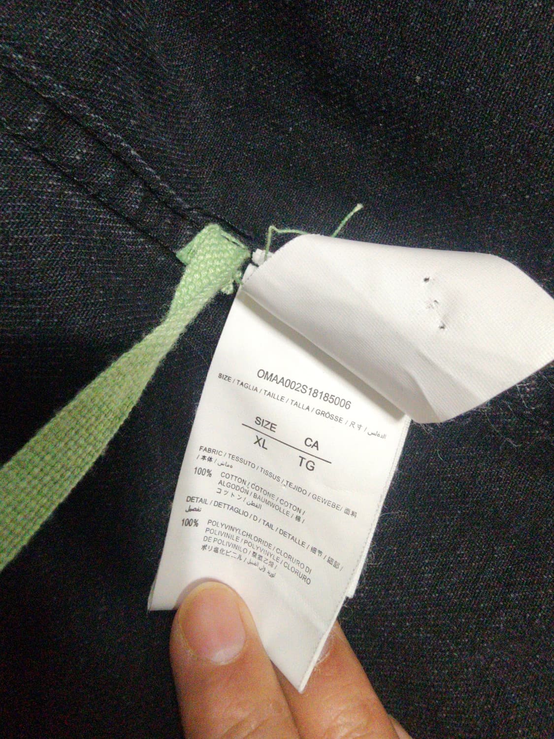 오프화이트 블랙 데님자켓 상품이미지4